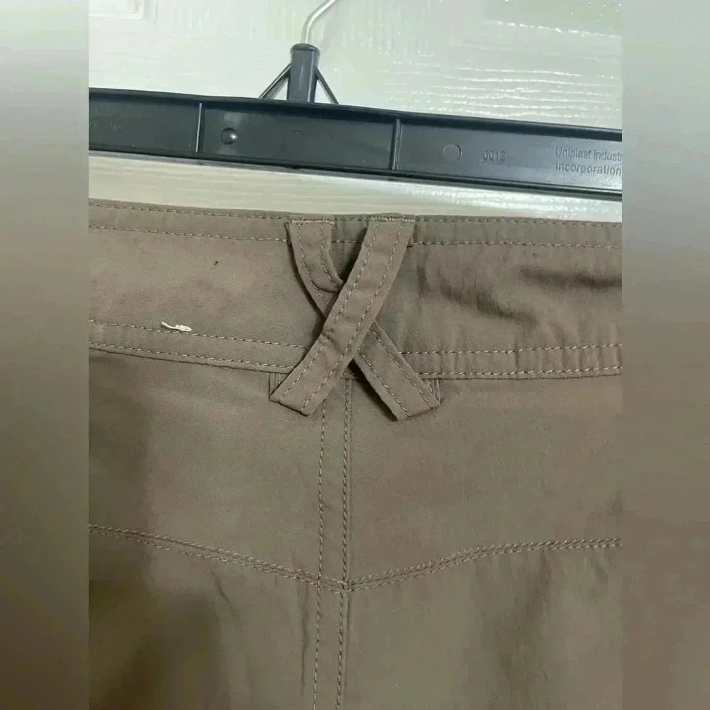 Patagonia Solimar Womens 6 Roll Up Stretch Camping Hiking Pants Beige Khaki SZ S - Picture 11 of 14